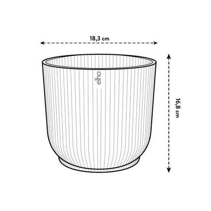 Pot elho Vibes Fold Round wit - D18 x H17